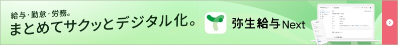 給与・勤怠・労務。まとめてサクッとデジタル化。 弥生給与 Next