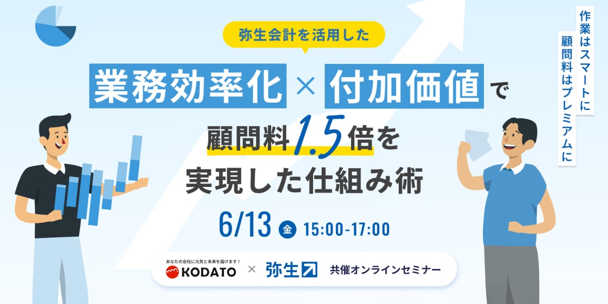 弥生会計を活用した 業務効率化×付加価値で顧問料1.5倍を実現した仕組み術